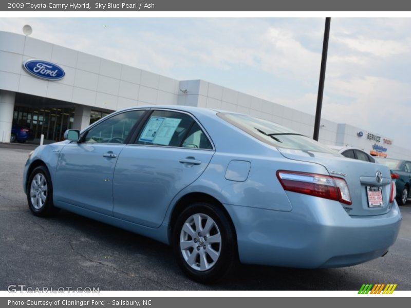 Sky Blue Pearl / Ash 2009 Toyota Camry Hybrid
