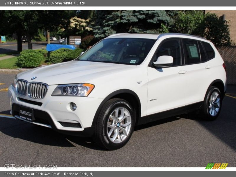 Alpine White / Black 2013 BMW X3 xDrive 35i