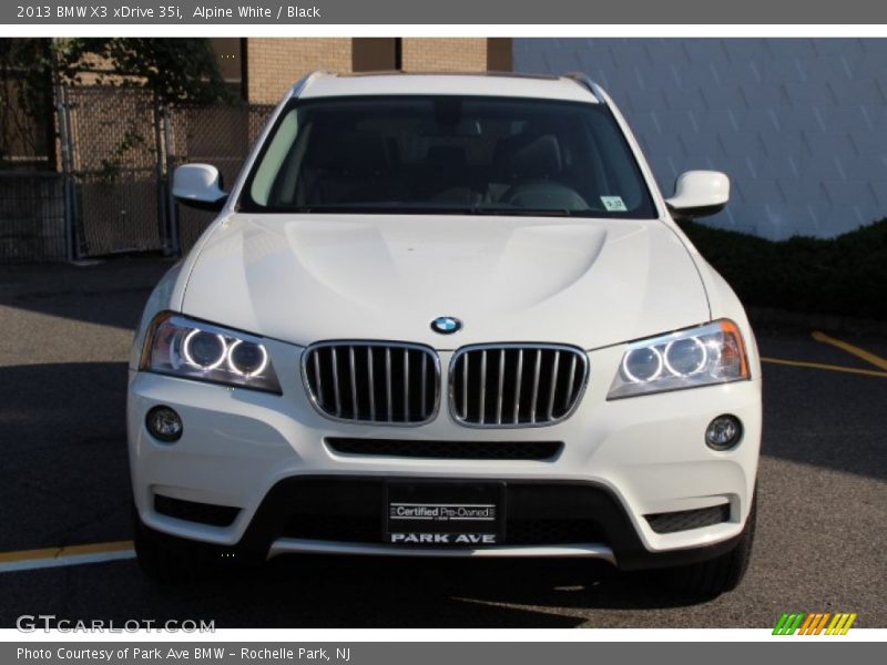 Alpine White / Black 2013 BMW X3 xDrive 35i