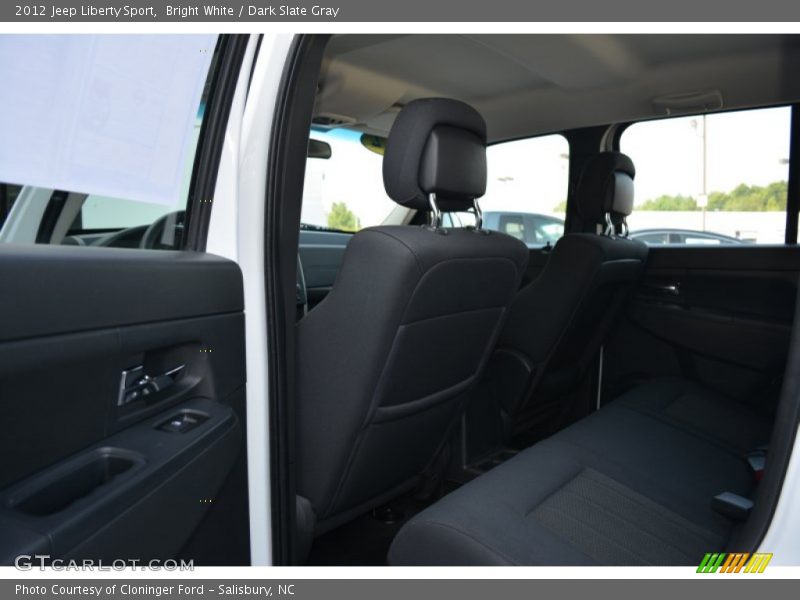 Bright White / Dark Slate Gray 2012 Jeep Liberty Sport