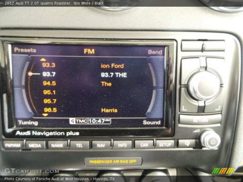 Ibis White / Black 2012 Audi TT 2.0T quattro Roadster