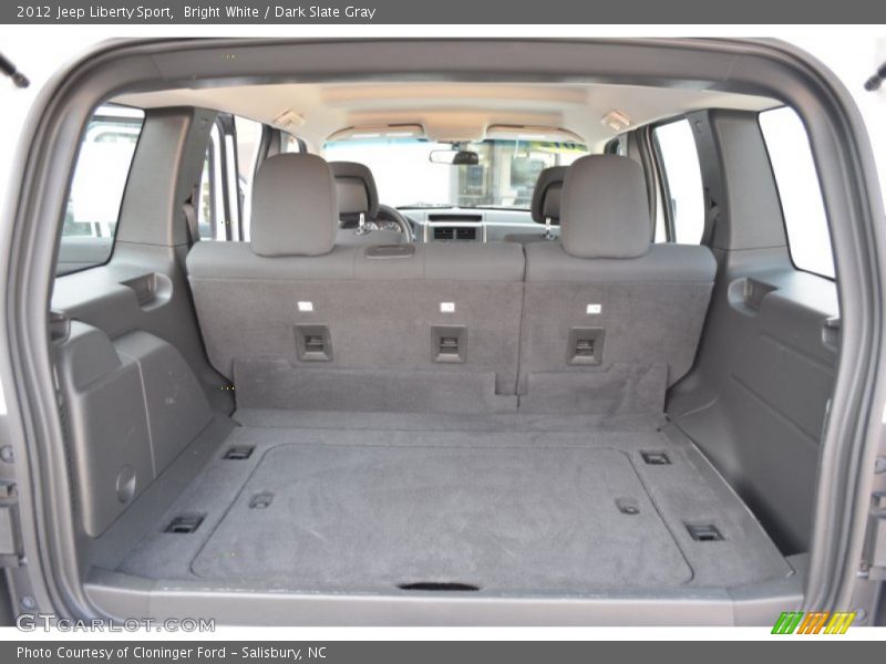 Bright White / Dark Slate Gray 2012 Jeep Liberty Sport