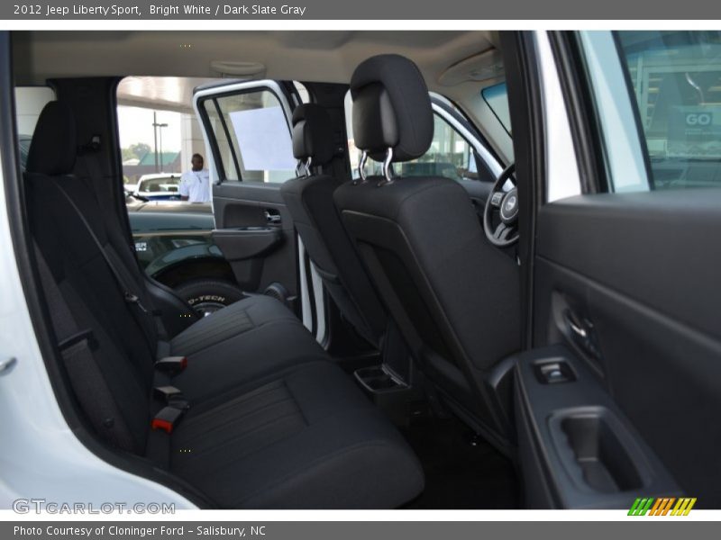 Bright White / Dark Slate Gray 2012 Jeep Liberty Sport