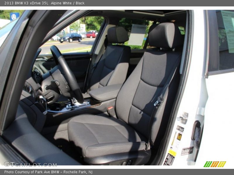 Alpine White / Black 2013 BMW X3 xDrive 35i