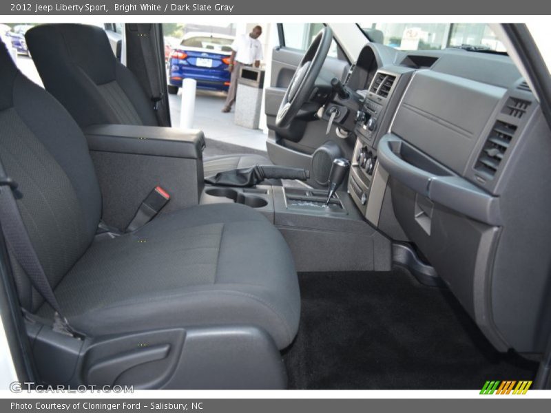 Bright White / Dark Slate Gray 2012 Jeep Liberty Sport