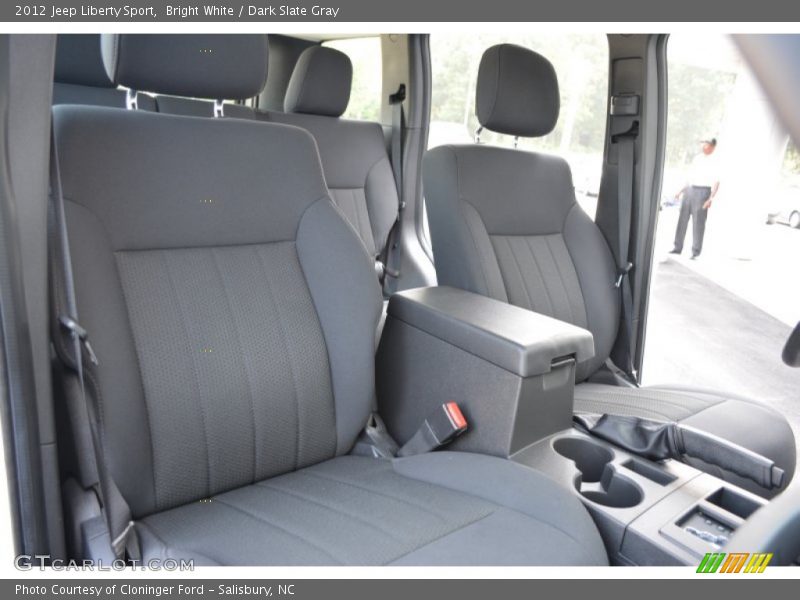 Bright White / Dark Slate Gray 2012 Jeep Liberty Sport