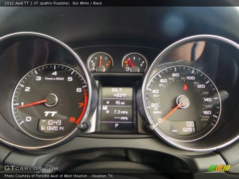  2012 TT 2.0T quattro Roadster 2.0T quattro Roadster Gauges