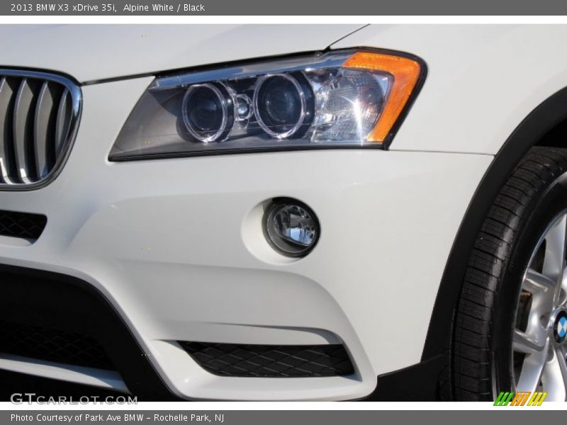 Alpine White / Black 2013 BMW X3 xDrive 35i