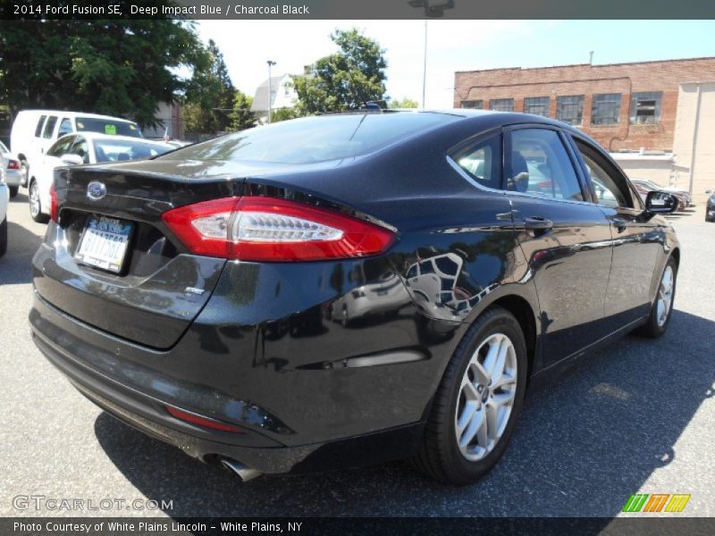 Deep Impact Blue / Charcoal Black 2014 Ford Fusion SE