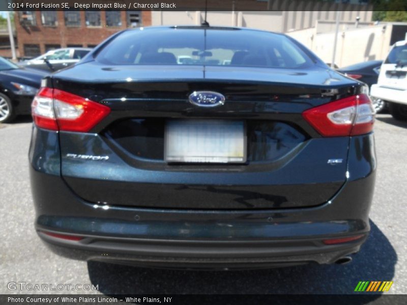 Deep Impact Blue / Charcoal Black 2014 Ford Fusion SE