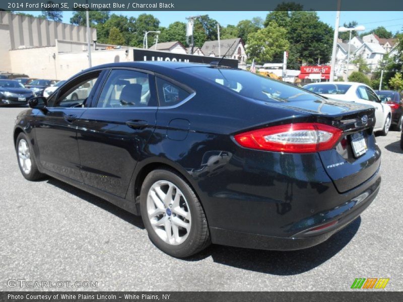 Deep Impact Blue / Charcoal Black 2014 Ford Fusion SE