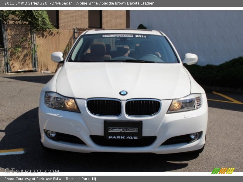 Alpine White / Saddle Brown Dakota Leather 2011 BMW 3 Series 328i xDrive Sedan