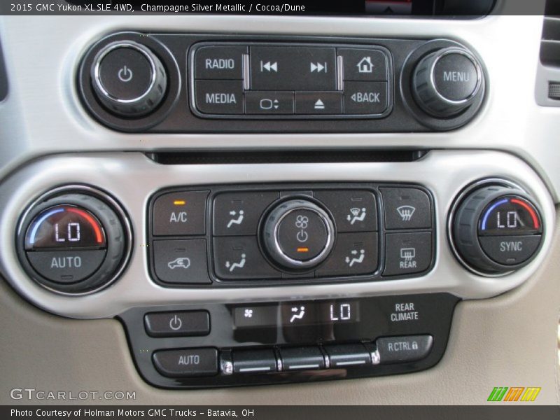Controls of 2015 Yukon XL SLE 4WD
