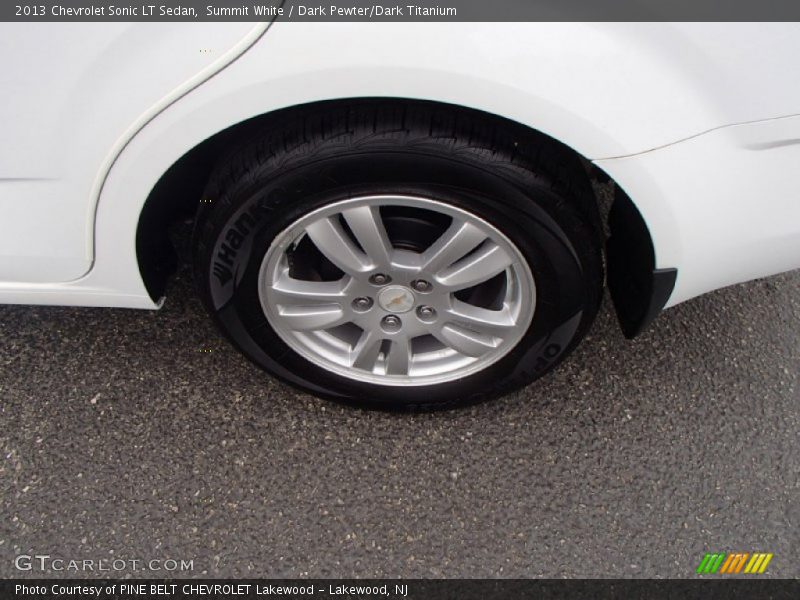 Summit White / Dark Pewter/Dark Titanium 2013 Chevrolet Sonic LT Sedan