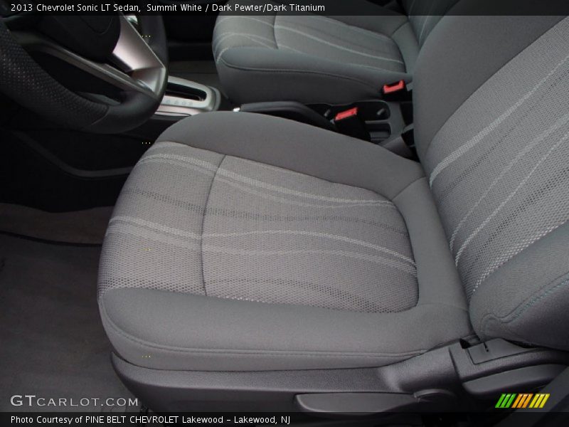 Summit White / Dark Pewter/Dark Titanium 2013 Chevrolet Sonic LT Sedan