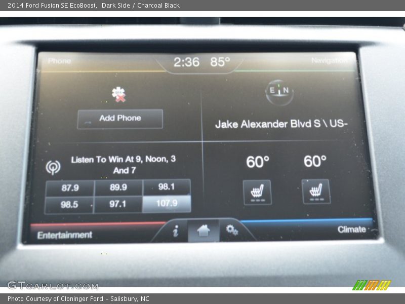 Dark Side / Charcoal Black 2014 Ford Fusion SE EcoBoost