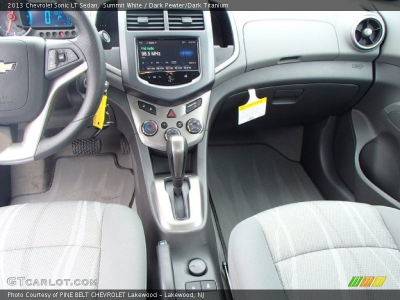 Summit White / Dark Pewter/Dark Titanium 2013 Chevrolet Sonic LT Sedan