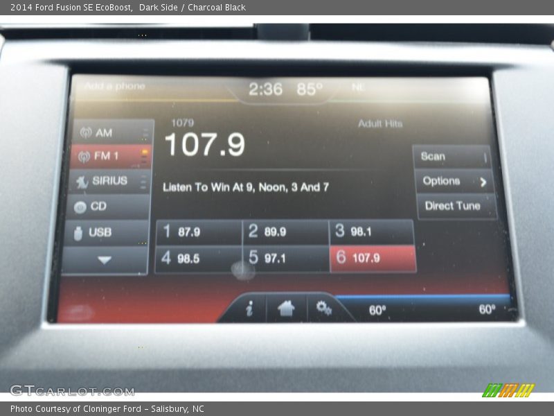 Dark Side / Charcoal Black 2014 Ford Fusion SE EcoBoost