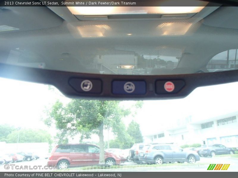Summit White / Dark Pewter/Dark Titanium 2013 Chevrolet Sonic LT Sedan