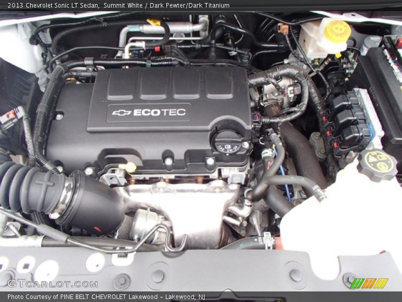 Summit White / Dark Pewter/Dark Titanium 2013 Chevrolet Sonic LT Sedan