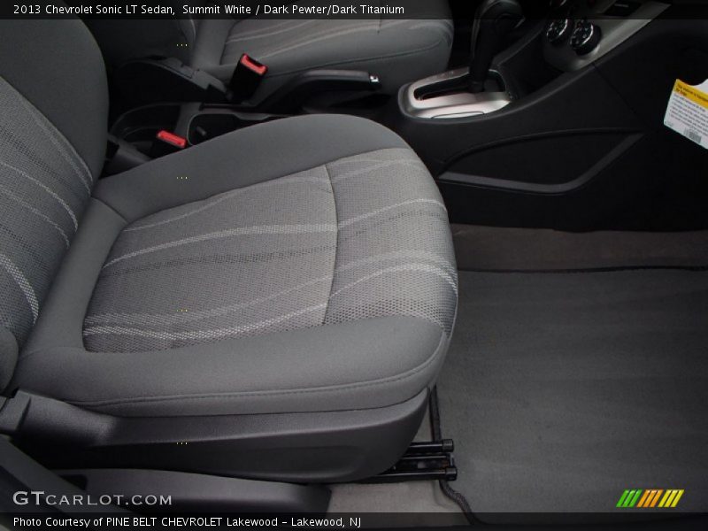 Summit White / Dark Pewter/Dark Titanium 2013 Chevrolet Sonic LT Sedan
