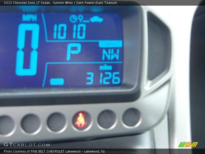 Summit White / Dark Pewter/Dark Titanium 2013 Chevrolet Sonic LT Sedan