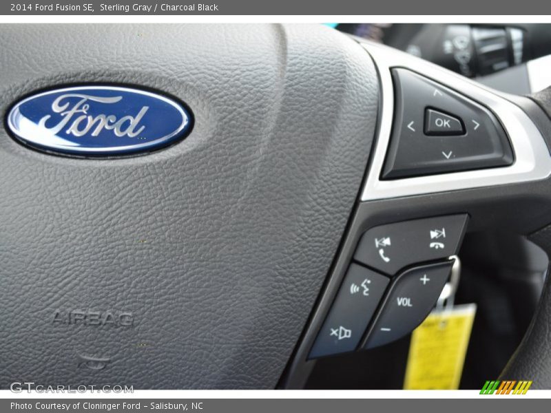 Sterling Gray / Charcoal Black 2014 Ford Fusion SE