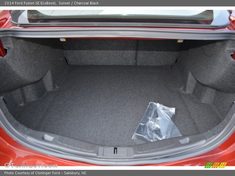 Sunset / Charcoal Black 2014 Ford Fusion SE EcoBoost