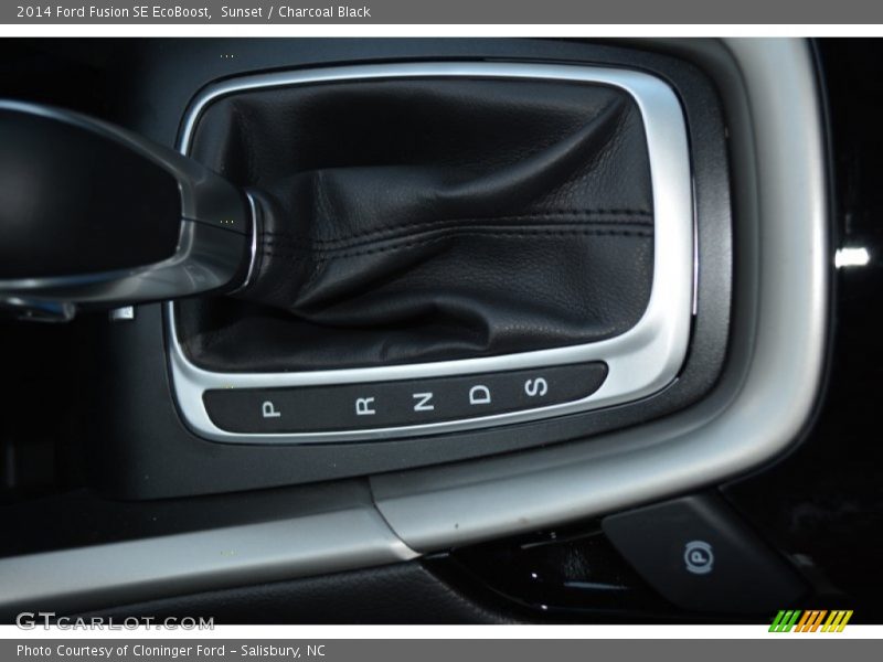 Sunset / Charcoal Black 2014 Ford Fusion SE EcoBoost