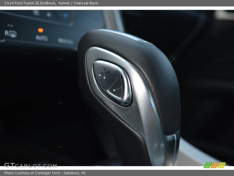 Sunset / Charcoal Black 2014 Ford Fusion SE EcoBoost