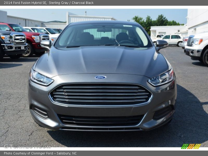 Sterling Gray / Charcoal Black 2014 Ford Fusion Hybrid SE