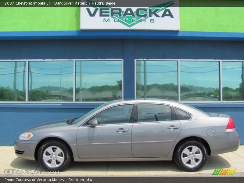 Dark Silver Metallic / Neutral Beige 2007 Chevrolet Impala LT