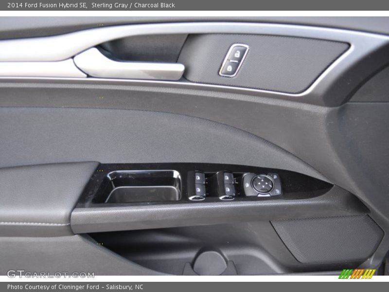 Sterling Gray / Charcoal Black 2014 Ford Fusion Hybrid SE