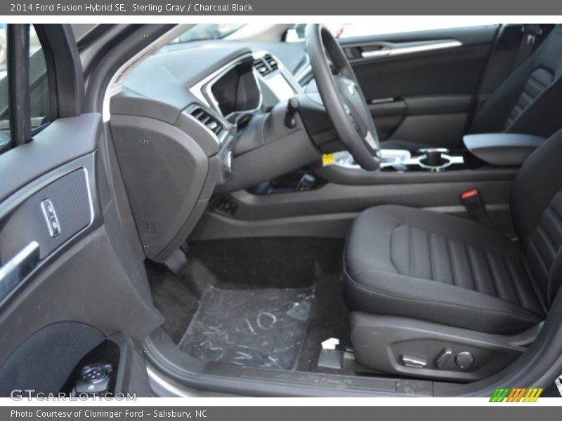 Sterling Gray / Charcoal Black 2014 Ford Fusion Hybrid SE