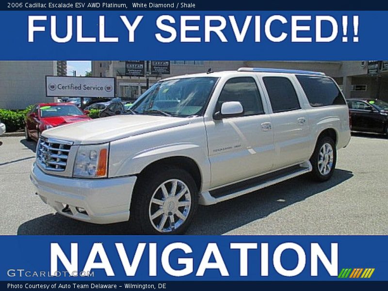White Diamond / Shale 2006 Cadillac Escalade ESV AWD Platinum