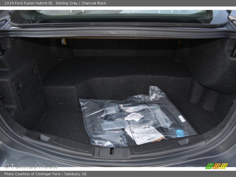 Sterling Gray / Charcoal Black 2014 Ford Fusion Hybrid SE