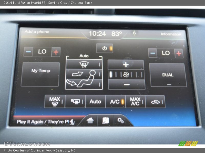 Sterling Gray / Charcoal Black 2014 Ford Fusion Hybrid SE