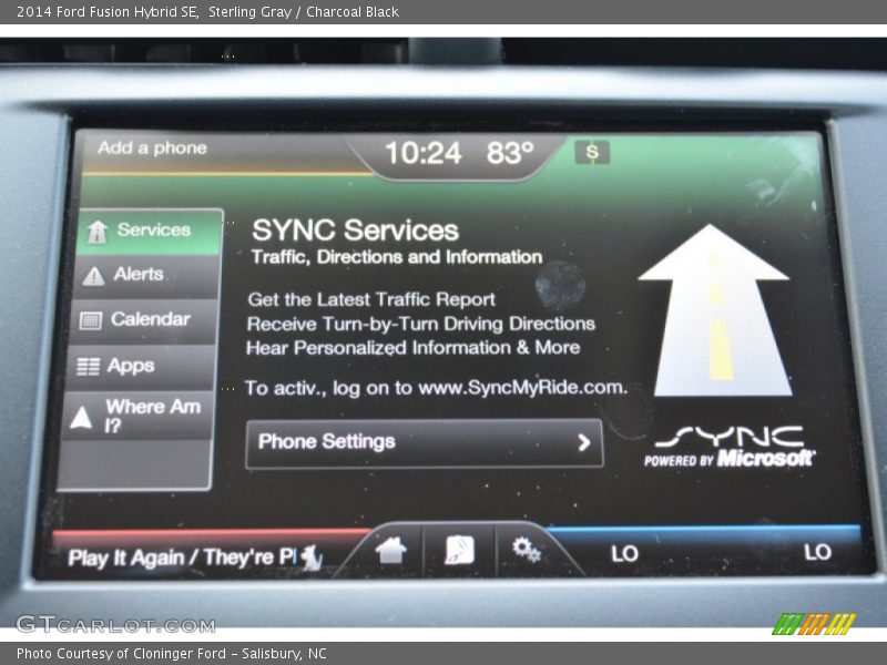 Sterling Gray / Charcoal Black 2014 Ford Fusion Hybrid SE