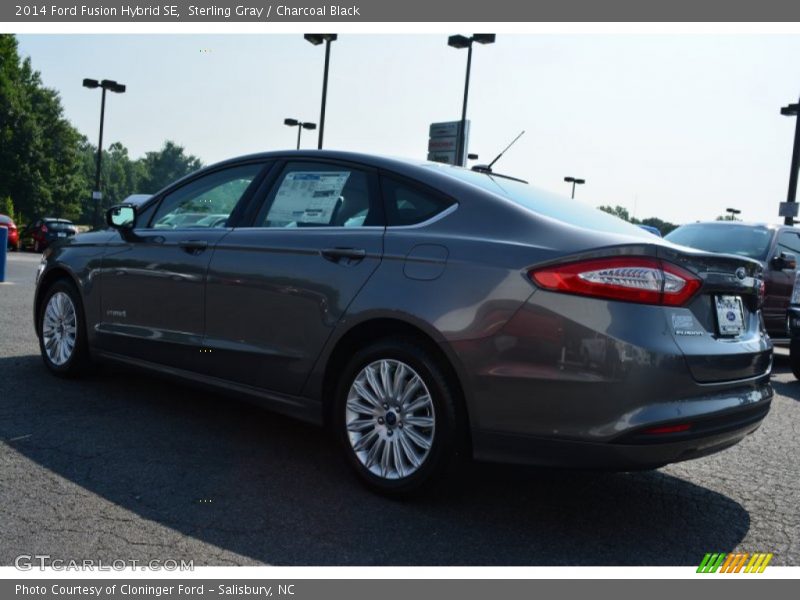 Sterling Gray / Charcoal Black 2014 Ford Fusion Hybrid SE