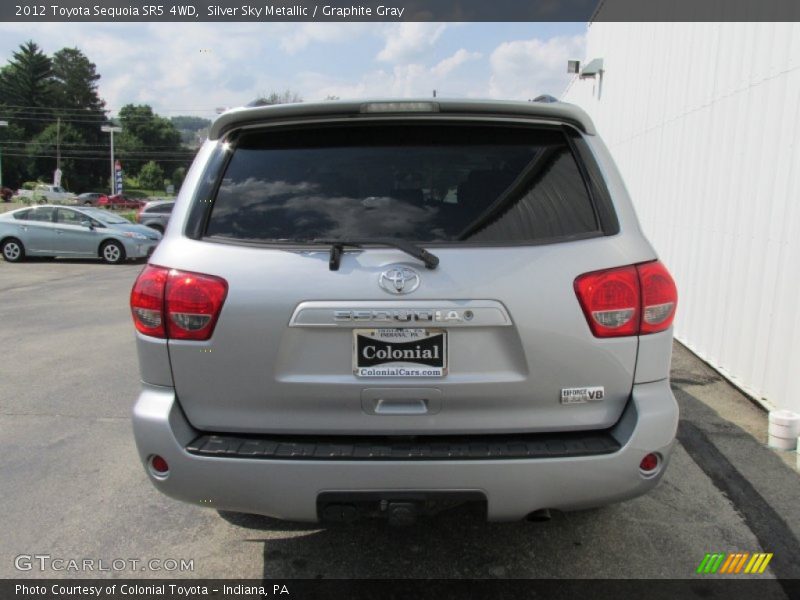 Silver Sky Metallic / Graphite Gray 2012 Toyota Sequoia SR5 4WD
