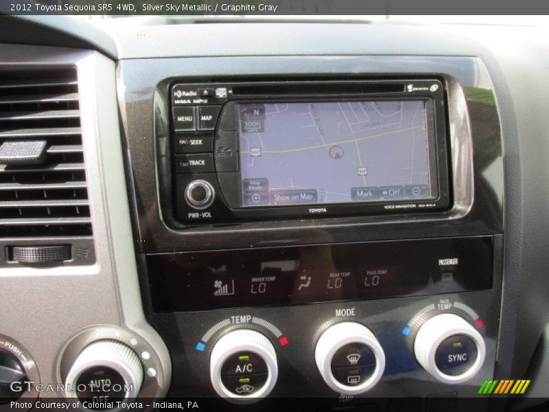 Silver Sky Metallic / Graphite Gray 2012 Toyota Sequoia SR5 4WD
