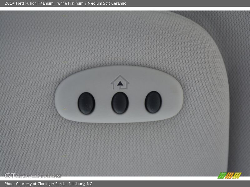 White Platinum / Medium Soft Ceramic 2014 Ford Fusion Titanium