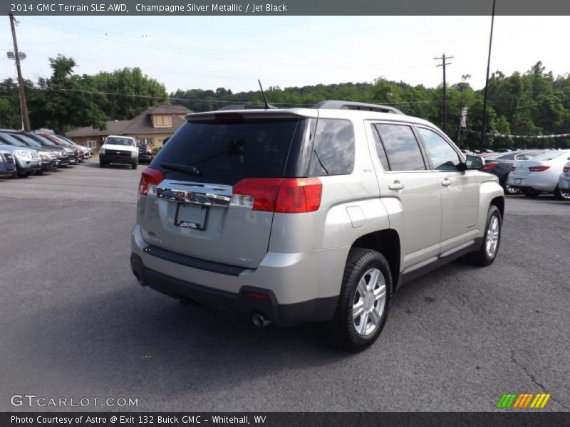 Champagne Silver Metallic / Jet Black 2014 GMC Terrain SLE AWD
