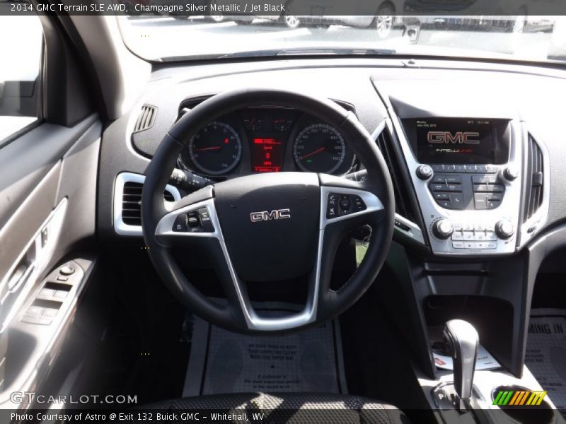 Champagne Silver Metallic / Jet Black 2014 GMC Terrain SLE AWD