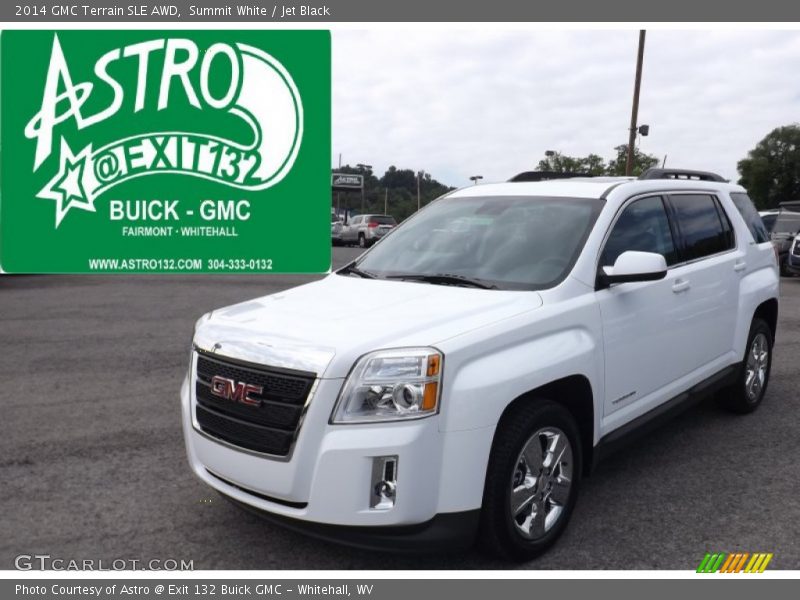 Summit White / Jet Black 2014 GMC Terrain SLE AWD