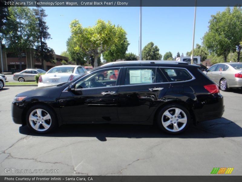 Crystal Black Pearl / Ebony 2012 Acura TSX Technology Sport Wagon