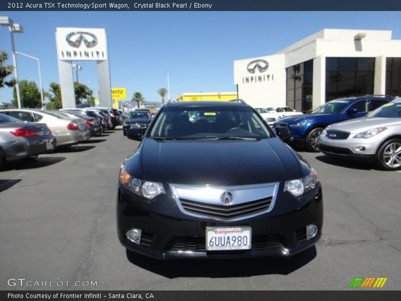 Crystal Black Pearl / Ebony 2012 Acura TSX Technology Sport Wagon