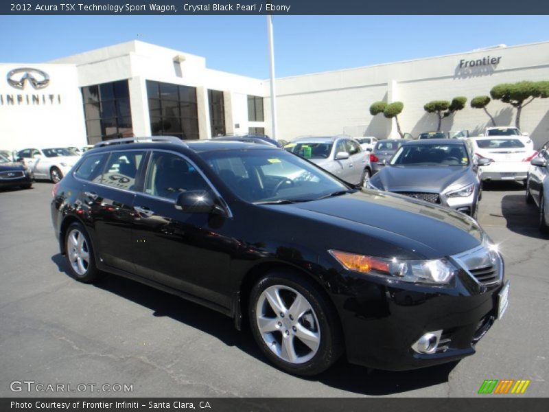 Crystal Black Pearl / Ebony 2012 Acura TSX Technology Sport Wagon