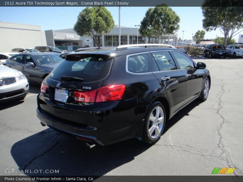 Crystal Black Pearl / Ebony 2012 Acura TSX Technology Sport Wagon