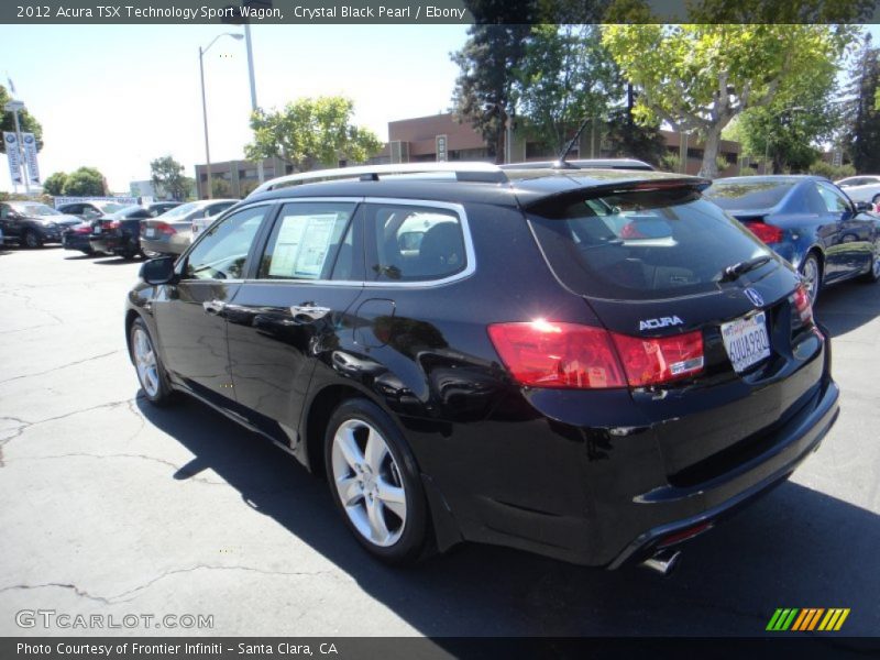 Crystal Black Pearl / Ebony 2012 Acura TSX Technology Sport Wagon